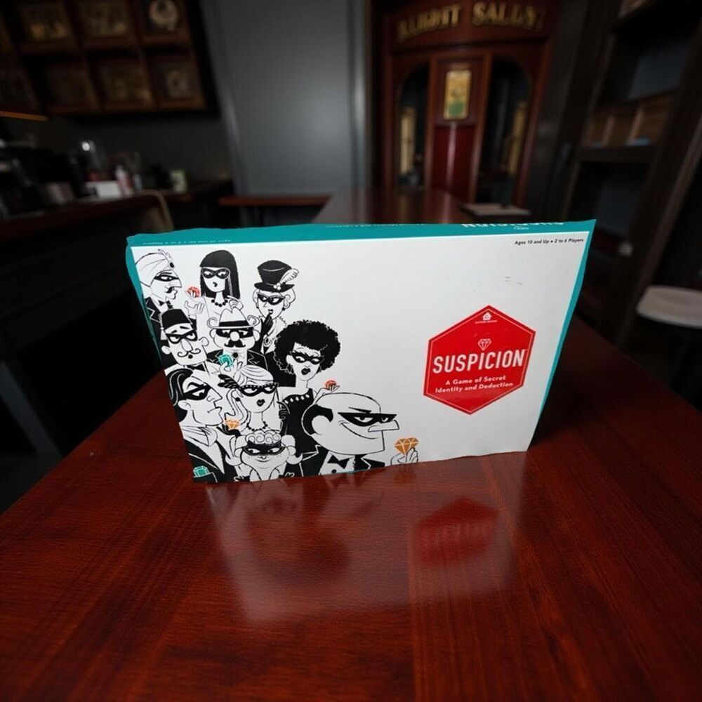 Gather Round Suspicion  Board Game The Game of Secret Identity And Deduction